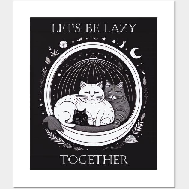 Lazy Together Wall Art by linhphamarts